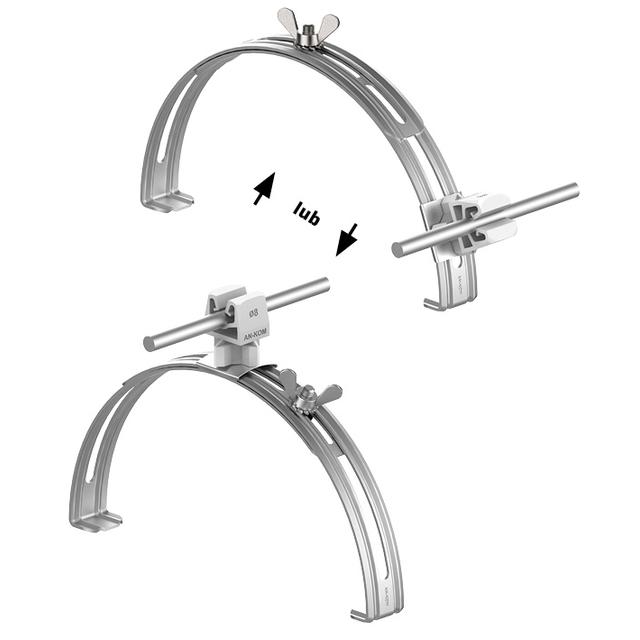 AN-15P/OH/S-N Uchwyt gąsior.rozsuw.Z-zatrz. H=3,5cm /OH/ szary