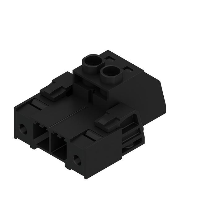 SVZ 7.62HP/02/180F SN BK BX Wtyk PCB (złącze wiązki), 7.62 mm, Liczba biegunów: 2, Przyłącze z jarzmem /100szt./ 1931740000 WEIDMÜLLER