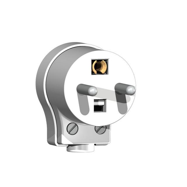 Wtyczka kątowa - kolor biały