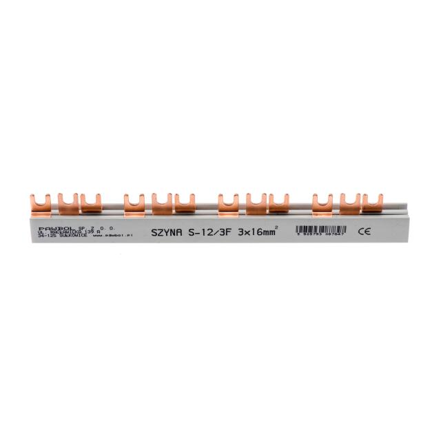 Szyna prądowa 3F, S-12 12mod. dzielona 80A, 16 mm2 E.4308B PAWBOL