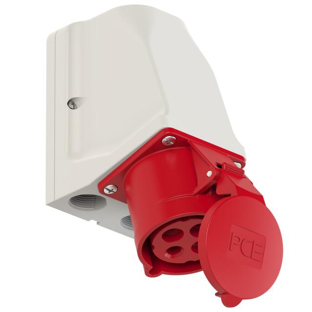 GNIAZDO KOMBI Z ROZŁĄCZNIKIEM 0-1  Wej: M25, wył. 32A Wyj: 32/4 400V  IP44