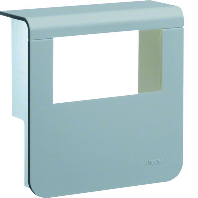 tehalit.SL Pokrywa nośnika urządzeń 20x80 2*45x45 aluminium SL20080932D1 HAGER