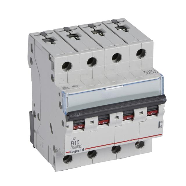 WYŁĄCZNIK NADPRĄDOWY S 314 4P B 10A 10000A SERII TX3, Legrand