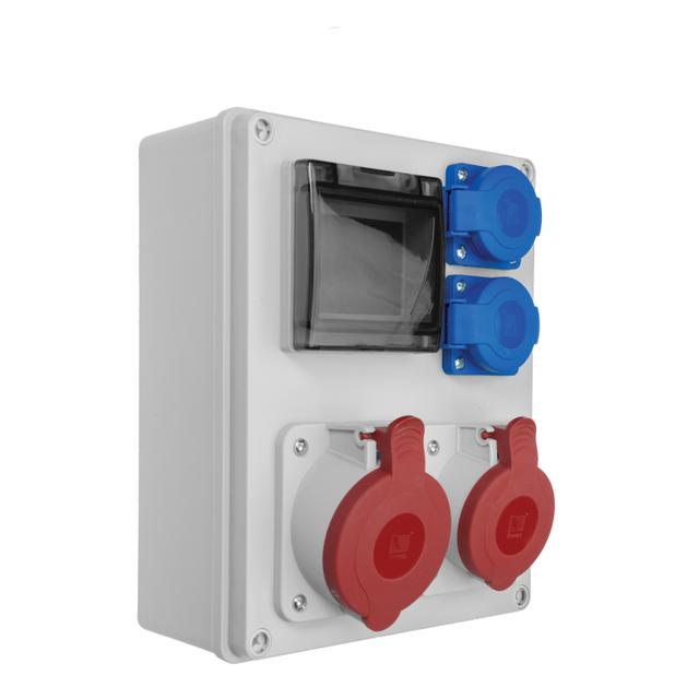 Rozdzielnia R-BOX 240, 1 x 32A / 5p, 1 x 16A / 5p, 2 x 230 V, 4-S