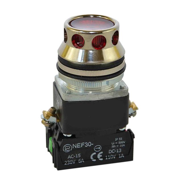 Przycisk NEF30-KL2X/D230V czerwony