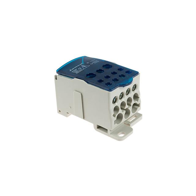 Blok Rozdzielczy UKK-250 na szynę TH35 lub do pow. płaskich Al/Cu 1x120mm 2x35mm 5x16mm 4x10mm 415V AC/DC 250A 49.5250 OPATÓWEK