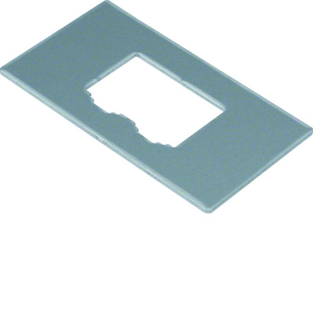 tehalit.GB-EG Płytka montażowa GTVD2/300 2xRJ45 19,5x14,8 aluminium GTVDM032 HAGER