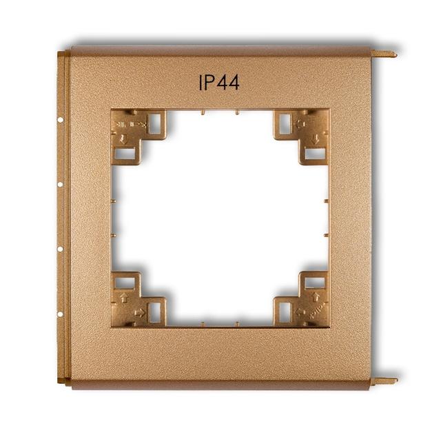 FLEXI Ramka zewnętrzna do łączników IP44 złoty metalik