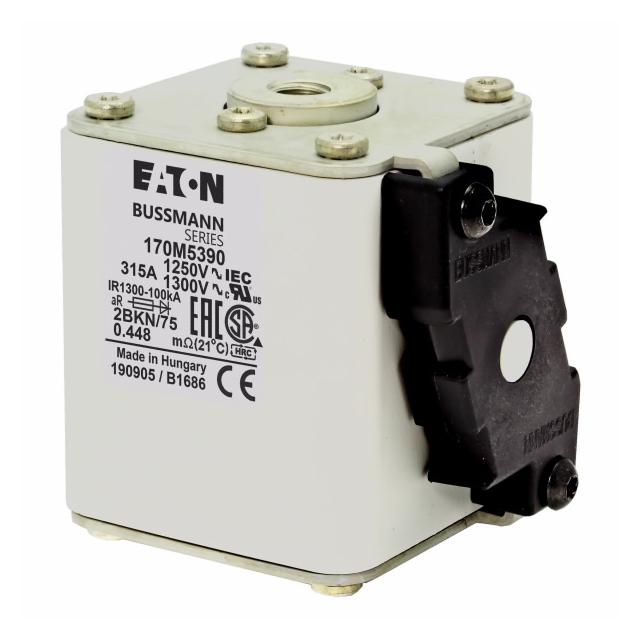 FUSE 315A 1250V 2BKN/75 AR CU Wkładka szybka 315A AC 1250V rozmiar 2 61x75x77 mm aR IEC UL 170M5390