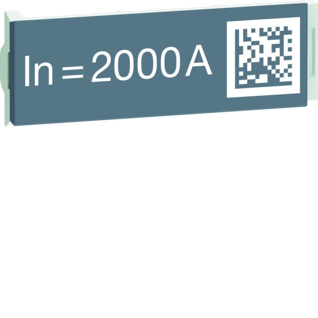 ACB HW2 Wtyczka z oznaczeniem znamionowym wyłącznika 2000A HWW470H HAGER