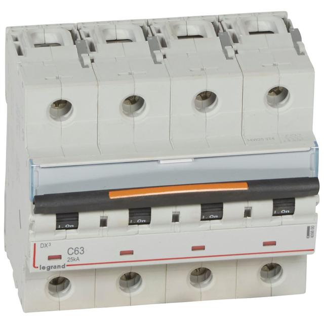 Wyłącznik Nadprądowy S324 C63 4P 63A 25Ka DX3 409800 LEGRAND