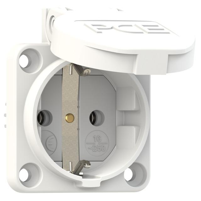 SCHUKO BIALE 16A 3P IP44 Z ZABEZPIECZENIEM BOCZNYM 105-0WS PCE