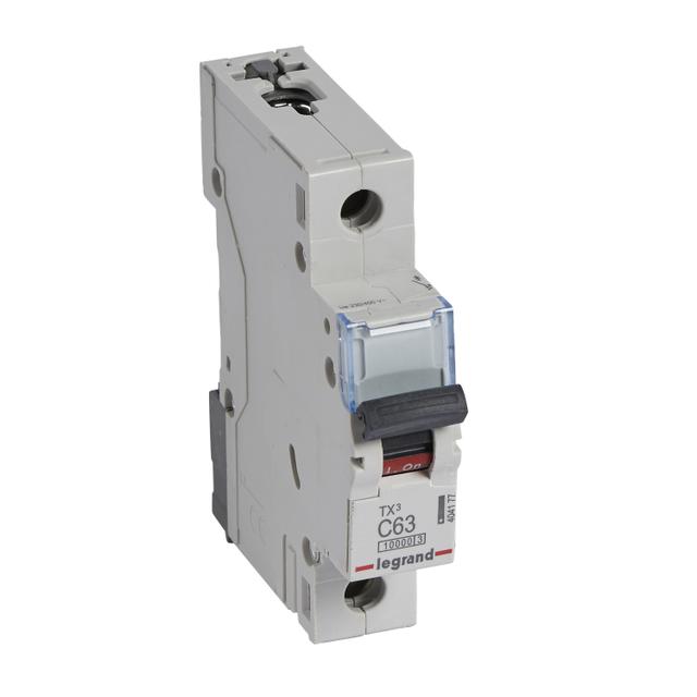 WYŁĄCZNIK NADPRĄDOWY S 311 1P C 63A 10000A SERII TX3, Legrand