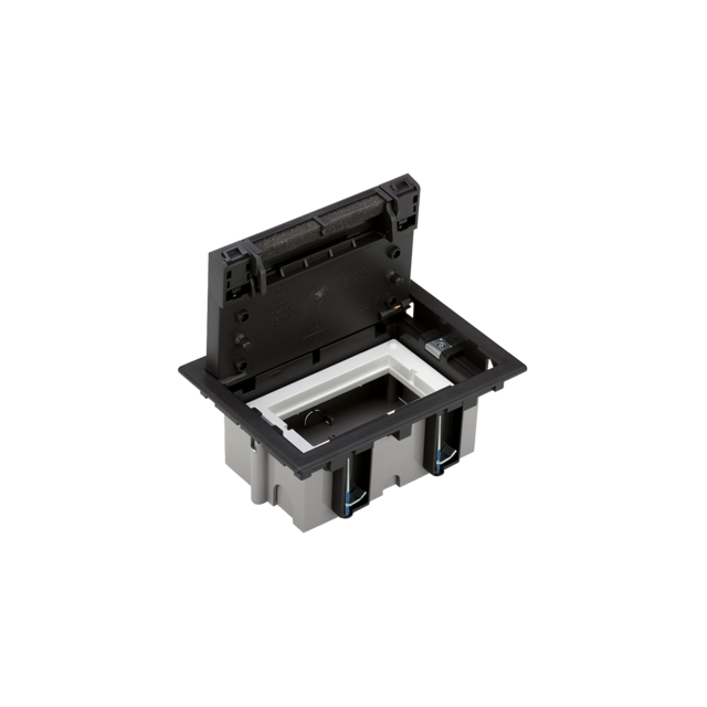 Simon Connect Puszka podłogowa S500 1-modułowa 2x K45 gł. 70mm szary grafit