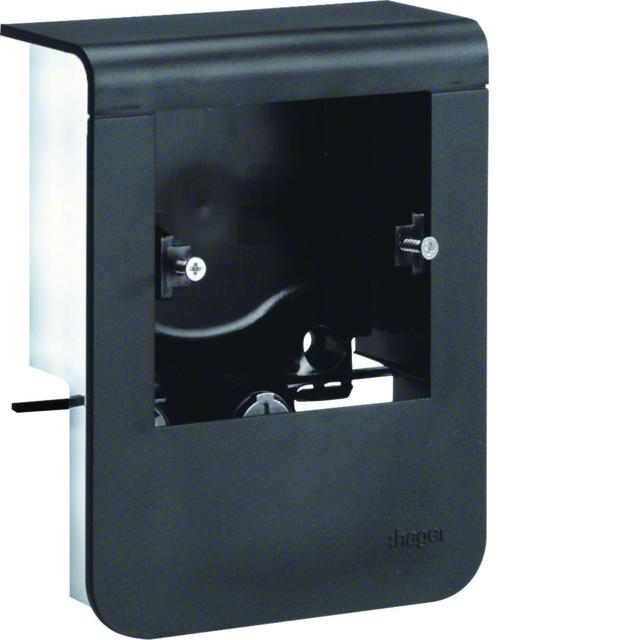 tehalit.SL Pusty nośnik urządzeń 20x80 fi60 czarny SL200809019011 HAGER