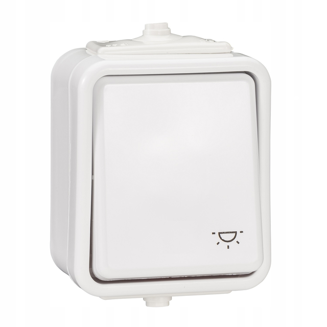 Cedar przycisk światło IP44 biały WNT102C01 Schneider