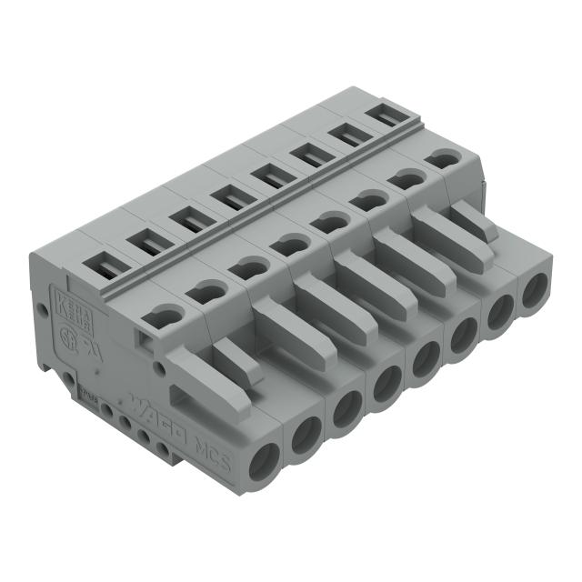 Gniazdo MCS‑MIDI Classic 8‑biegunowe szare raster 5mm 231‑108/102‑000 /50szt./ WAGO