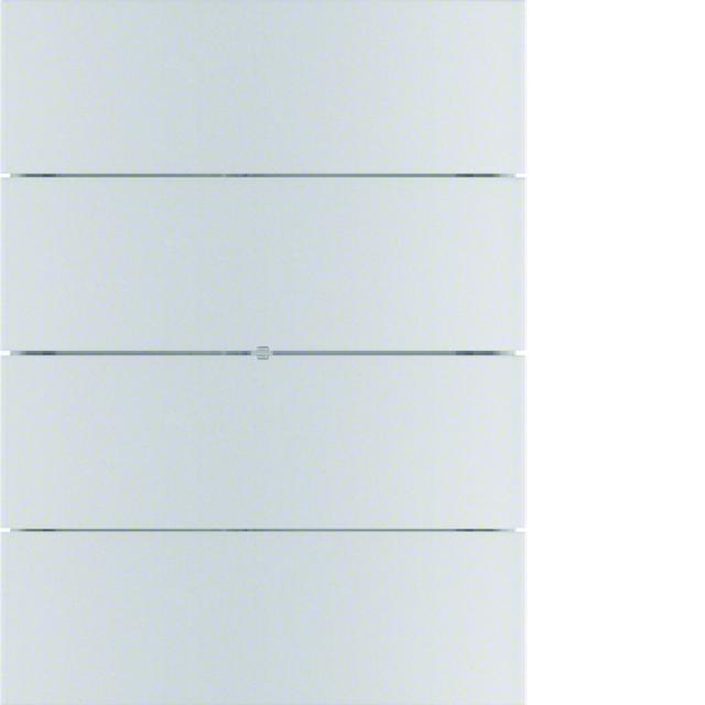 BERKER B.IQ Przycisk poczwórny komfort aluminium 75164594 HAGER