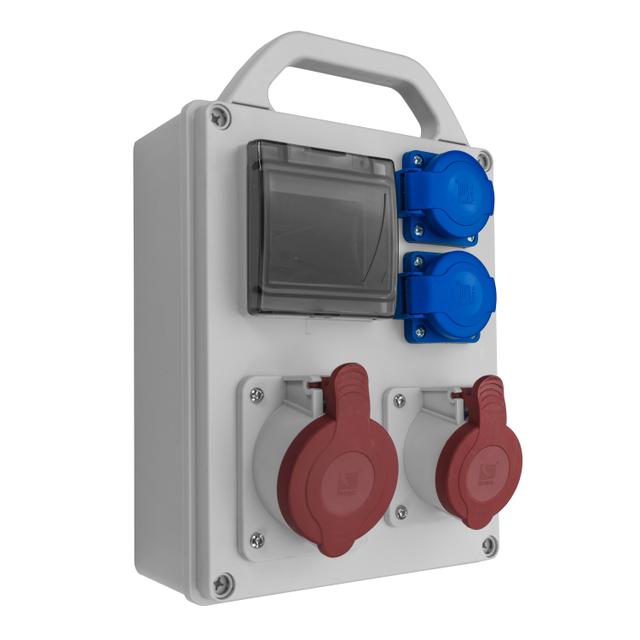 ROZDZIELNIA PRZENOŚNA R-BOX 240, 1 X 32A / 4P, 1 X 16A / 4P, 2 X 230 V, 4 - ESY