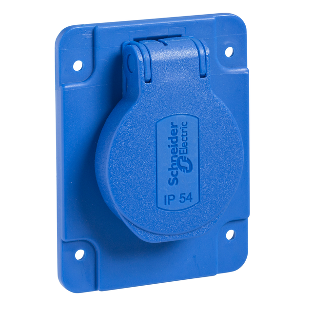 GNIAZDO 65X85 BACK BLUE IP54220V 2PT PKS61B SCHNEIDER