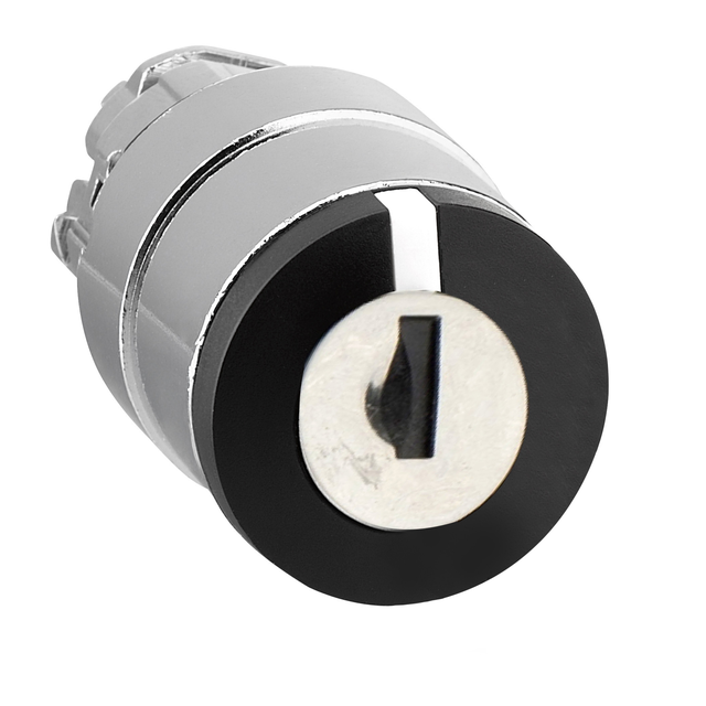 Harmony XB4 Przełącznik 3 położeniowy z kluczem NR455 czarny metalowy ZB4BG0 Schneider