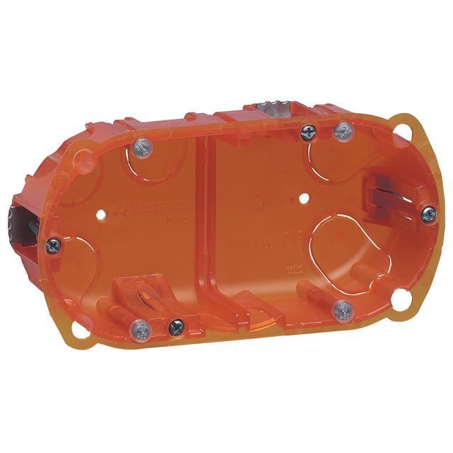 BATIBOX PUSZKA PODWÓJNA DOSTOSWANA DO KAŻDEJ ŚCIANY 40 MM, Legrand