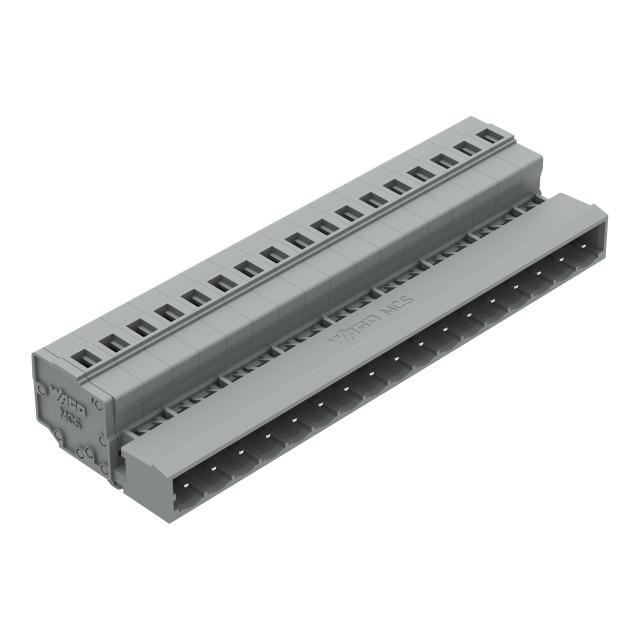 MCS-MIDI Classic wtyk 17-bieg. szary raster 5 mm /25szt./ WAGO