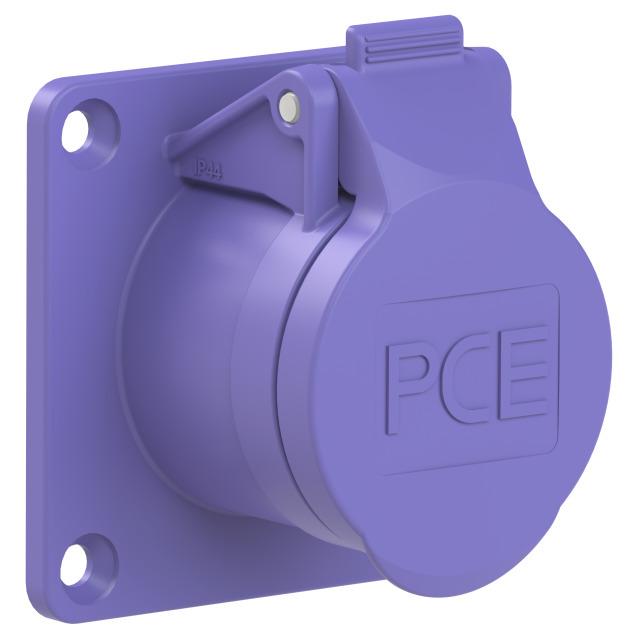 GNIAZDO TABLICOWE PROSTE 16A 2P+Z 24V 50/60Hz IP44/54 (KOŁNIERZ 70X70, ROZSTAW OTWORÓW 56X56), STYKI