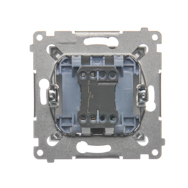 Simon 54 Przycisk „światło” 16A z. śrub. srebrny mat