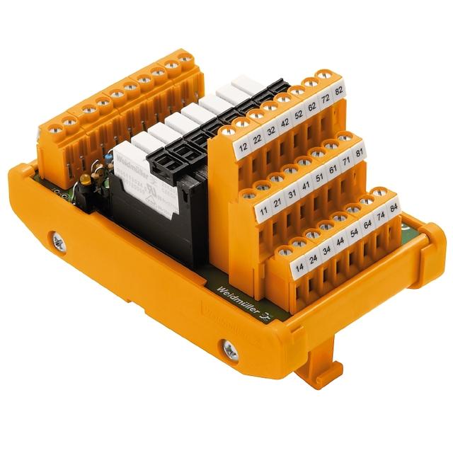 RSMS-8 24VAC/DC 1CO S Moduł interfejsu z przekaźnikami, RSS, LP3R 5.08mm, złącze śrubowe, LP 5,08 mm, 24 V AC ± 10%, 24 V DC ± 10%, 6 mA, 15,6 mA /1szt./ 1456830000 WEIDMÜLLER