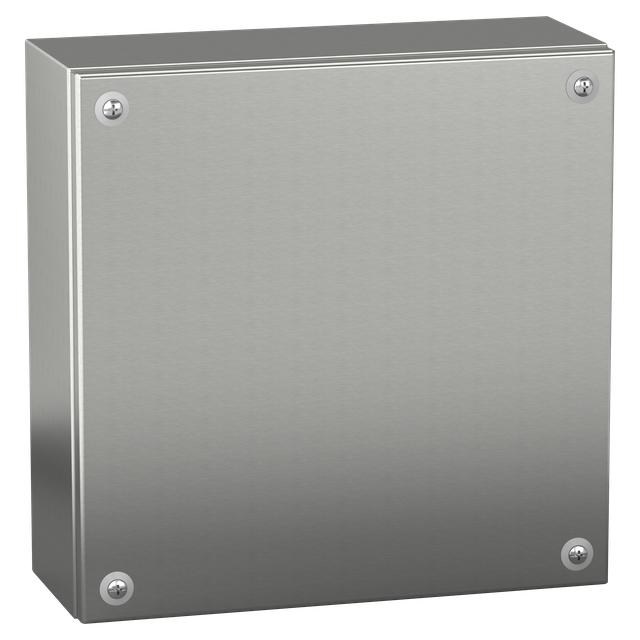 Skrzynka przemysłowa naścienna ze stali nierdzewnej, Spacial SBX, 200x200x80 mm, IP66