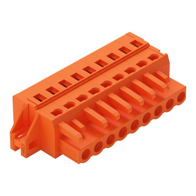 Gniazdo MCS-MIDI Classic 9-biegunowe pomarańczowe raster 5,08mm /25szt./ 231-309/031-000 WAGO