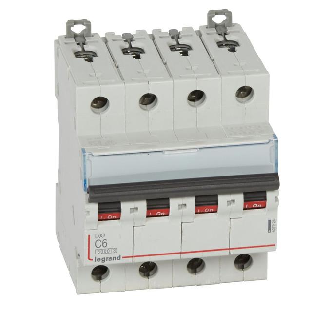 Wyłącznik Nadprądowy S 304 4P C6A 6kA DX3 407924 LEGRAND