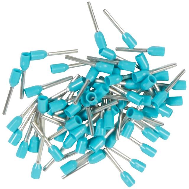 KOŃCÓWKA TULEJKOWA Z KOŁNIERZEM IZOL. 0,25MM2 DOSTARCZANA W PASKACH - TURKUSOWA, 037750, Legrand