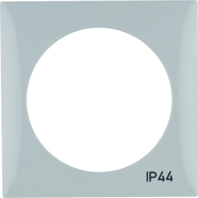 Integro Flow Ramka 1-krotna z nadrukiem  IP44  bez uszczelki, szary