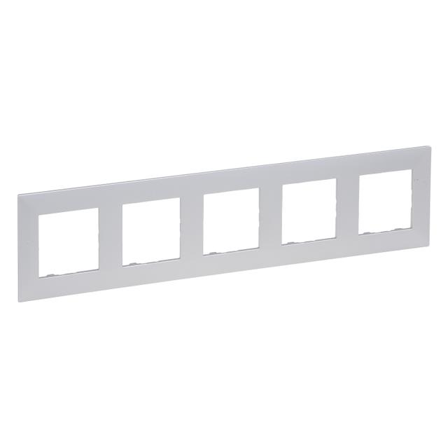 Niloe Step Ramka Pięciokrotna 5X- Kolor Aluminium 863395 LEGRAND