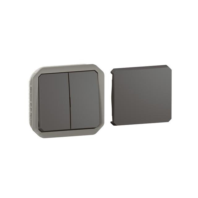 NOWE PLEXO - ŁĄCZNIK TYP TRANSFORMER MECHANIZM 10 AX - 250 V ANTRACYT 069800L LEGRAND