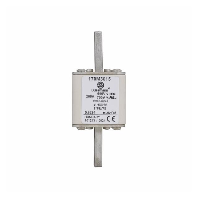 FUSE 200A 690V 1 FU 78 AR UC Wkładka szybka 200A AC 690V rozmiar 1 45x45x110 mm aR, 170M3615 EATON