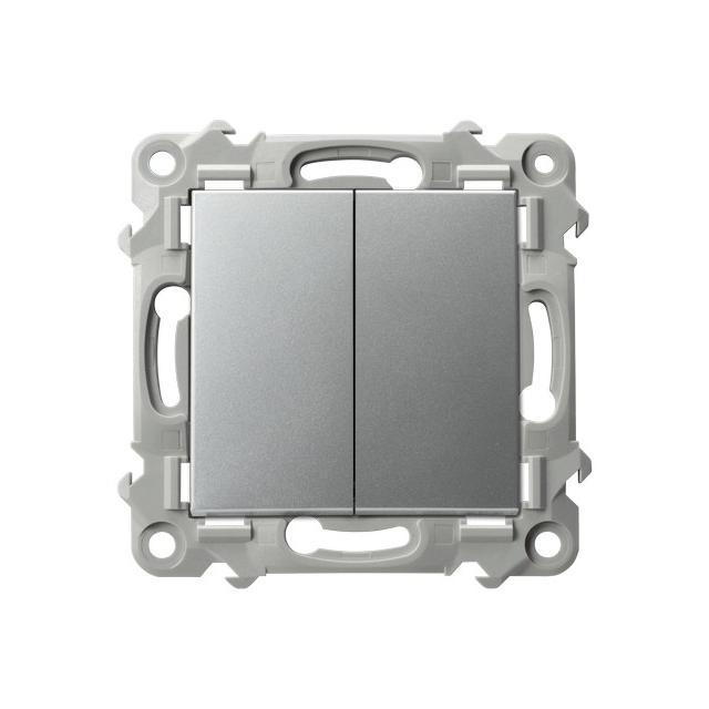 SZAFIR Łącznik podwójny schodowy - kolor srebro