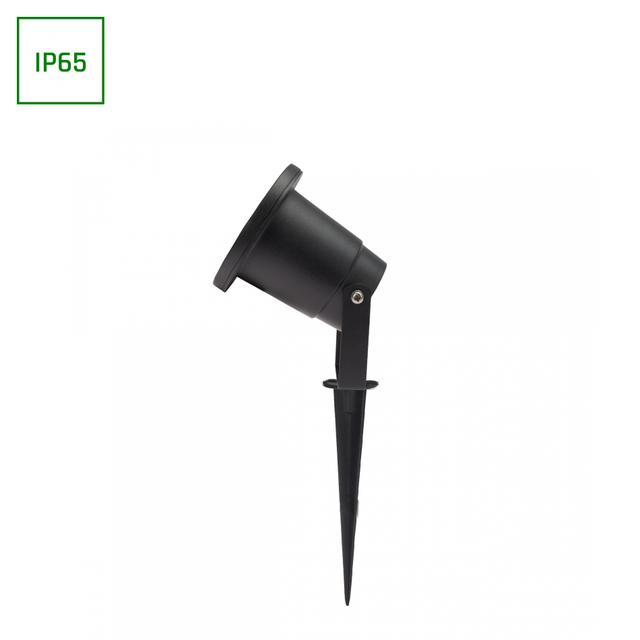 FLORI GU10 ALU 250V IP65 98x145mmCZARNA wbijana, ruchoma