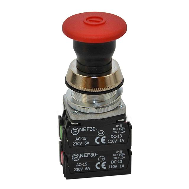 Przycisk NEF30-UDRX2Y czerwony W0-NEF30-UDR X2Y C PROMET