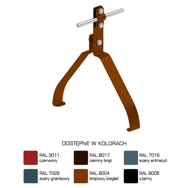 Uchwyt gąsiorowy "ERLUS"wzór12  Z-śruba H=10cm /LA/