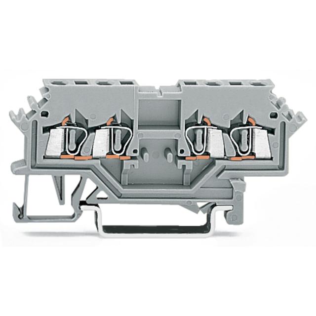 Złączka szynowa 4-przewodowa 1,5mm2 szara /100szt./ 279-626 WAGO