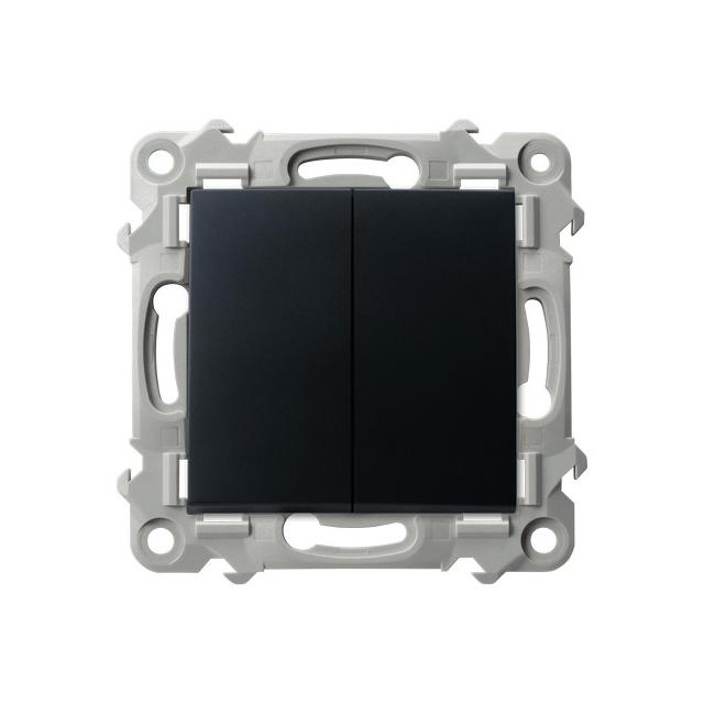 SZAFIR Łącznik schodowy + jednobiegunowy - kolor czarny metalik