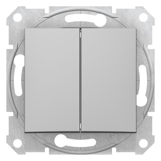 Sedna łącznik podwójny świecznikowy aluminium  SDN0300160 Schneider