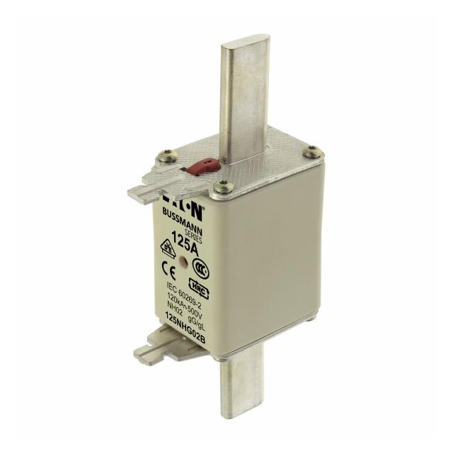 NH FUSE 125A 500V GG/GL SIZE 02 Wkładka NH02 125A 500V GL/GG podwójny wskaźnik 125NHG02B EATON