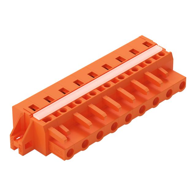 MCS-MIDI Classic gniazdo 9-bieg. pomarańczowe raster 7,62 mm /25szt./ WAGO