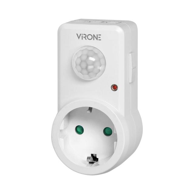 Gniazdkowy czujnik ruchu 120st. IP20 280W wersja Schuko MS-1(GS) ORNO