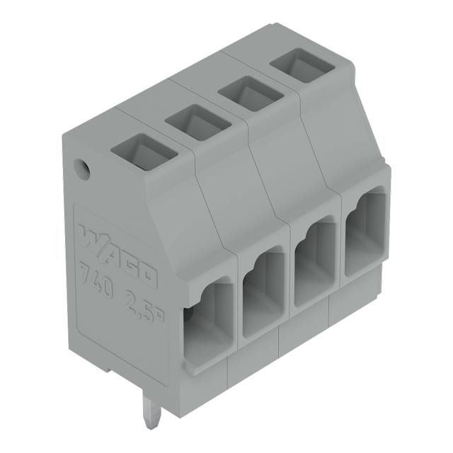 listwa zaciskowa do pł. drukowanych 3-bieg. szara raster 5 mm /75szt./ WAGO