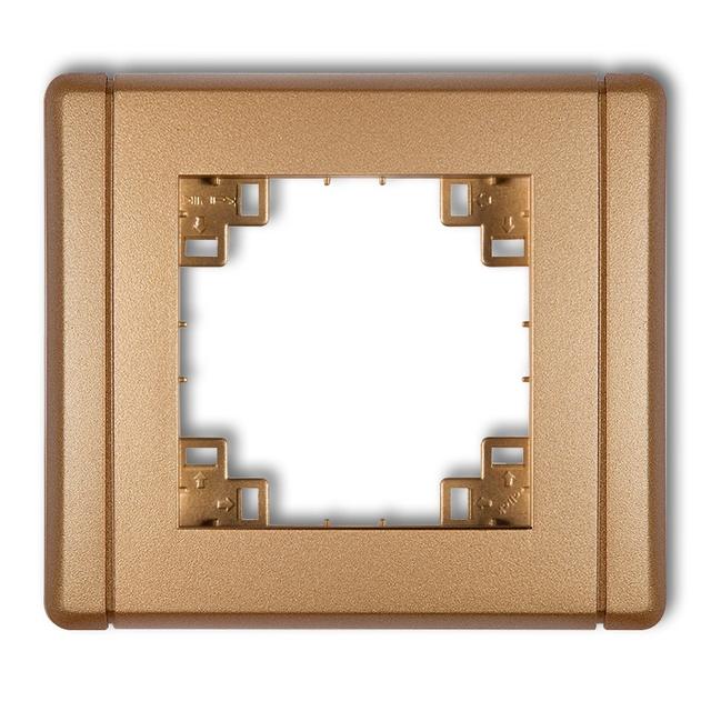 FLEXI Kompletna ramka uniwersalna pojedyncza złoty metalik